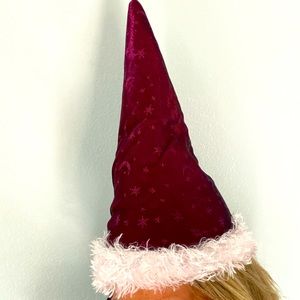 Brimless Witches Hat with faux fur edge